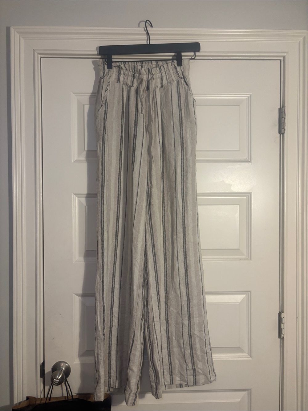 rewash size s striped linen pants